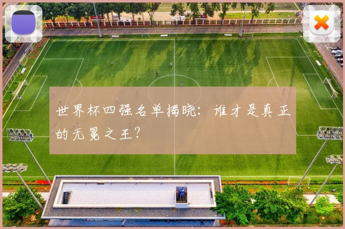 世界杯四强名单揭晓：谁才是真正的无冕之王？